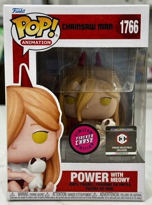 Chainsaw Man: Power With Meowy Funko Pop! Vinyl Figure #1766 Chase - Chalice Excluisve