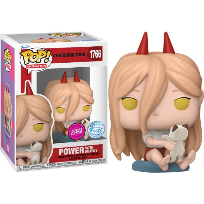 Chainsaw Man: Power With Meowy Funko Pop! Vinyl Figure #1766 Chase - Special Edition