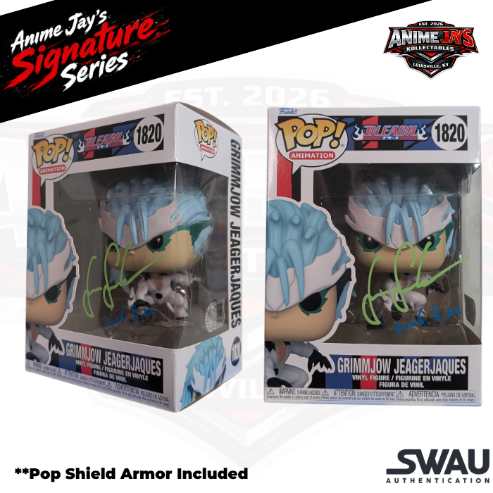 Bleach: Grimmjow Jeagerjaques Funko Pop! Vinyl Figure #1820 Signed by JVA Junichi Suwabe #2