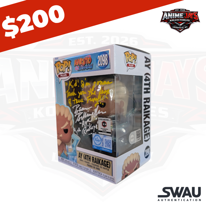 Naruto: Shippuden Ay (4th Raikage) Funko Pop! Vinyl Figure #2098 - Pre-release Signed & Quoted By Beau Billingslea