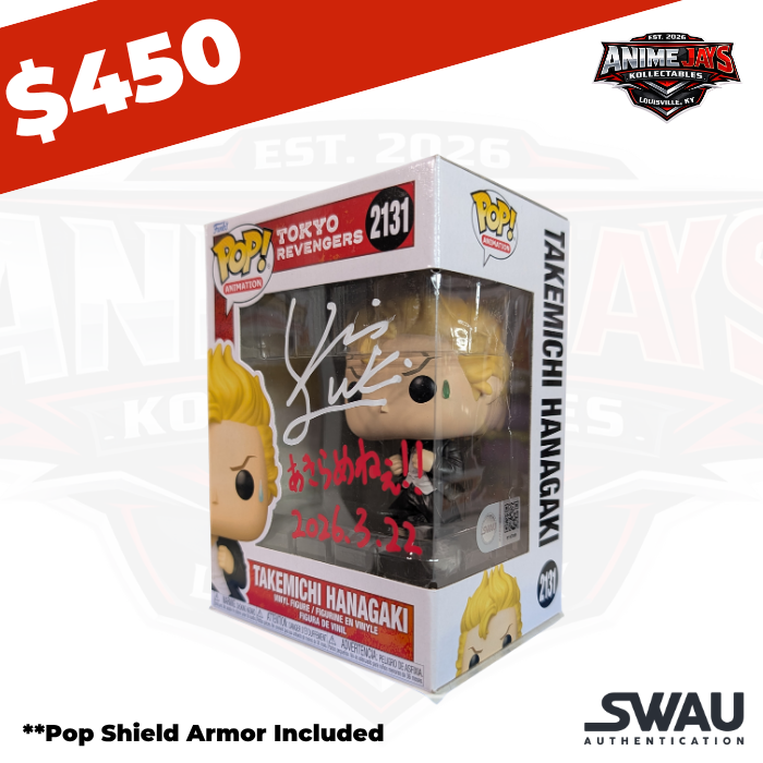 Tokyo Revengers Takemichi Hanagaki Funko Pop! Vinyl Figure #2131 Signed By Tatsuhisa Suzuki