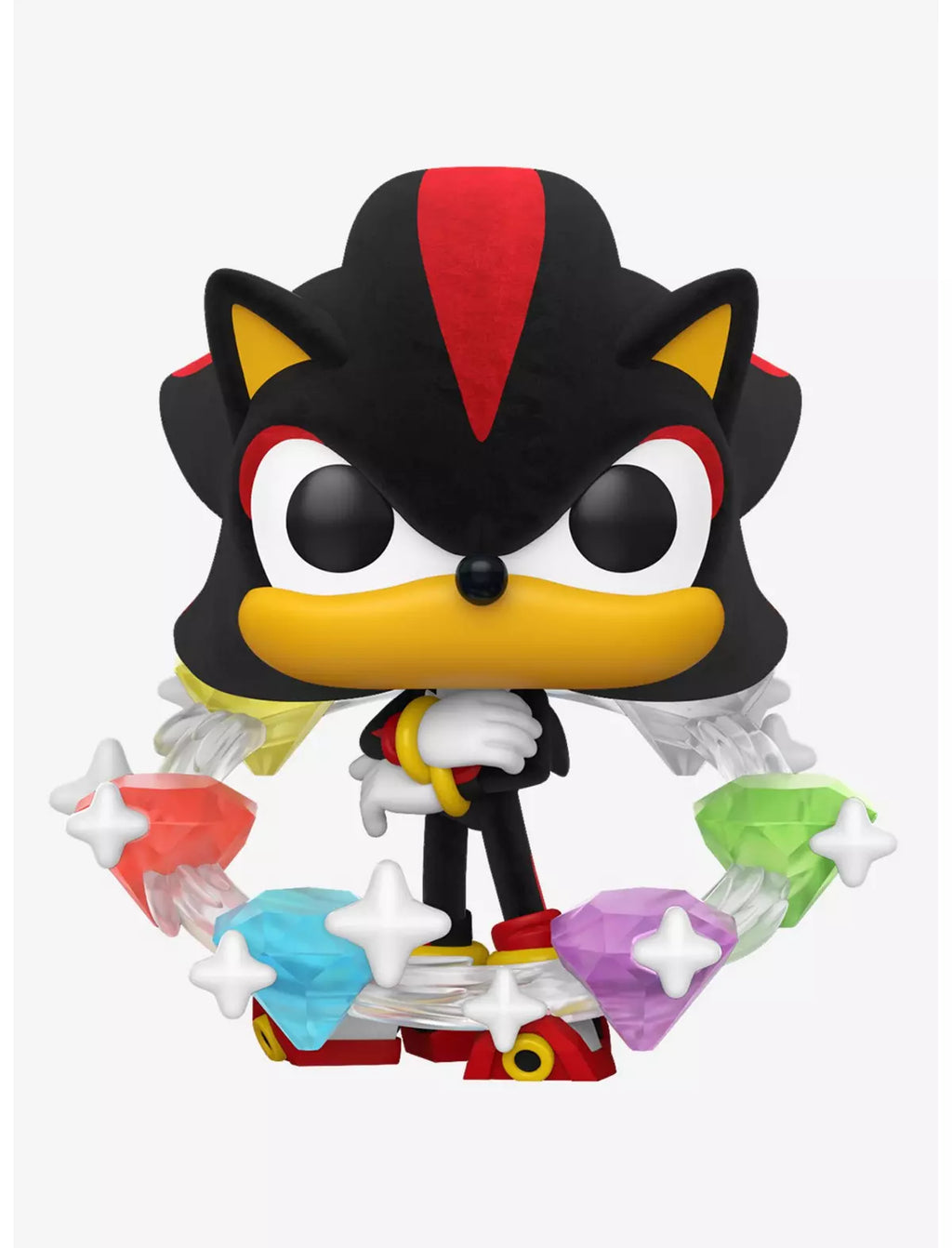 Sonic The Hedgehog: Shadow With Emeralds (Flocked) Funko Pop! Vinyl Figure #1300