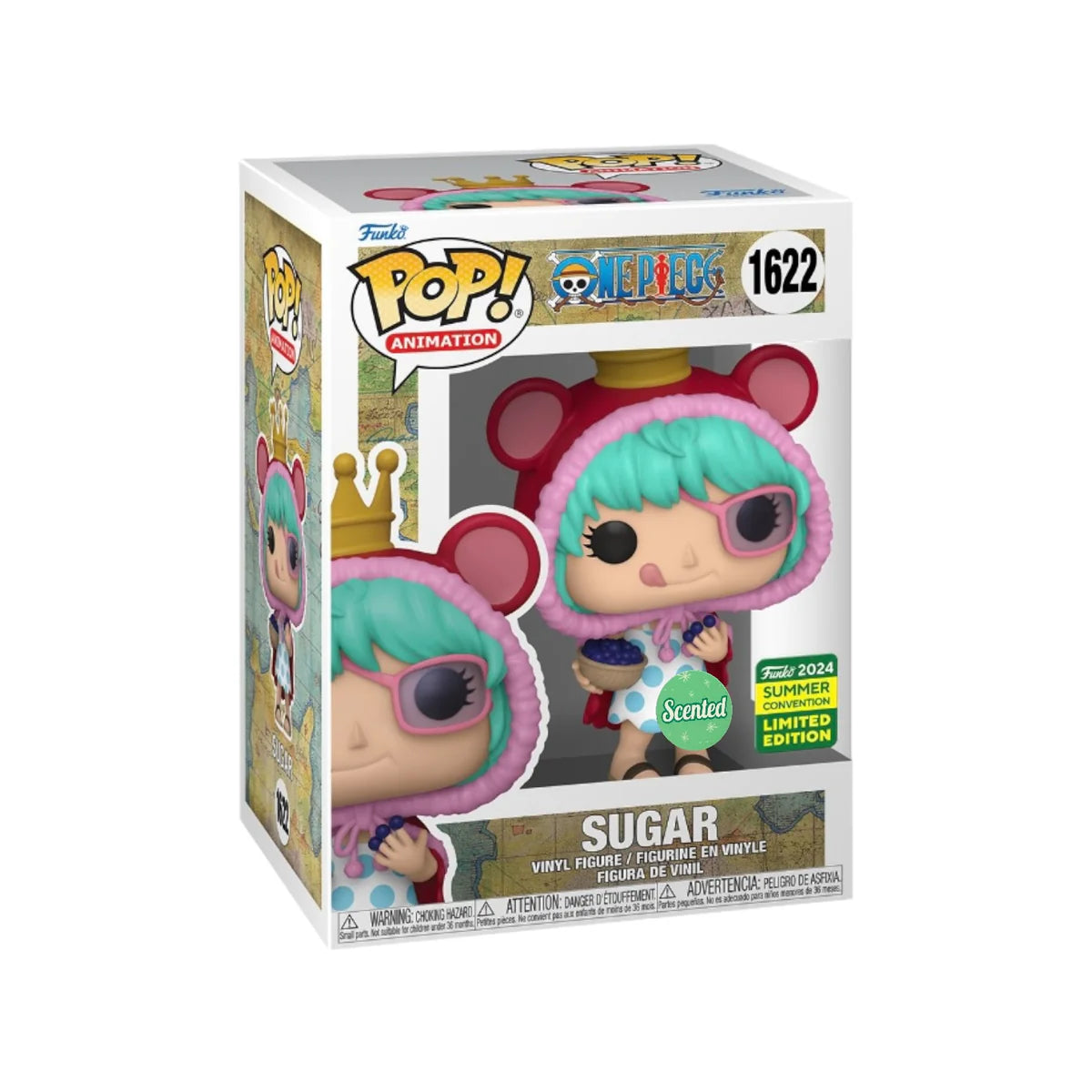 One Piece Sugar Funko Pop! Vinyl Figure #1622 - 2024 SDCC Shared Con Sticker