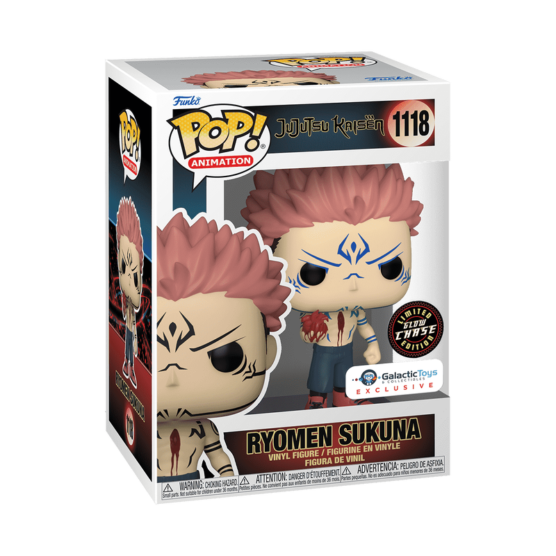 Jujutsu Kaisen Ryomen Sukuna Funko Pop! Vinyl Figure #1118 Chase - Galatic Toys Exclusive