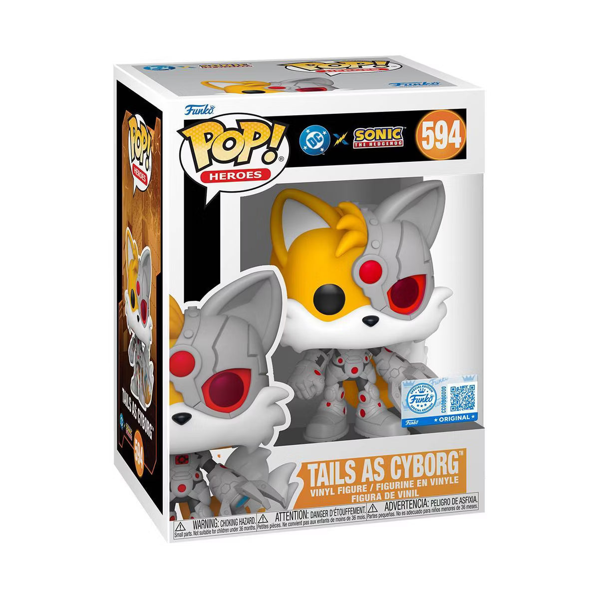 DC & Sonic The Hedgehog: Tails As Cyborg Funko Pop! Vinyl Figure #594