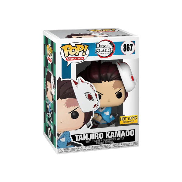 Demon Slayer: Kimetsu no Yaiba Tanjiro Kamado Funko Pop! Vinyl Figure #867 Hot Topic Exclusive (Blue Sword)