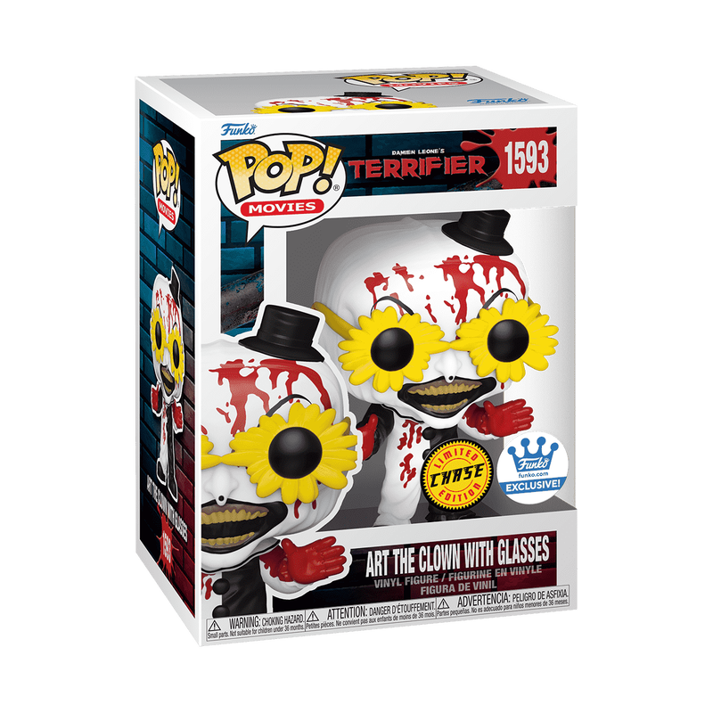 Terrifer: Art The Clown With Glasses Funko Pop! Vinyl Figure #1593 Chase