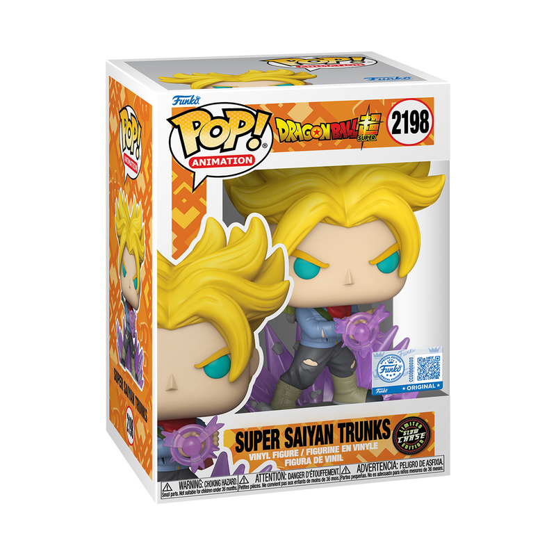 Dragon Ball Super: Super Saiyan Trunks Funko Pop! #2198 Chase Pre-release - V Rare Exclusive