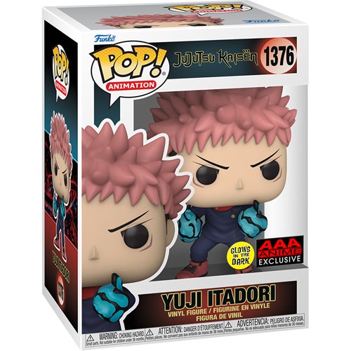 Jujutsu Kaisen Yuji Itadori Funko Pop! Vinyl Figure #1376 GITD - AAA Exclusive