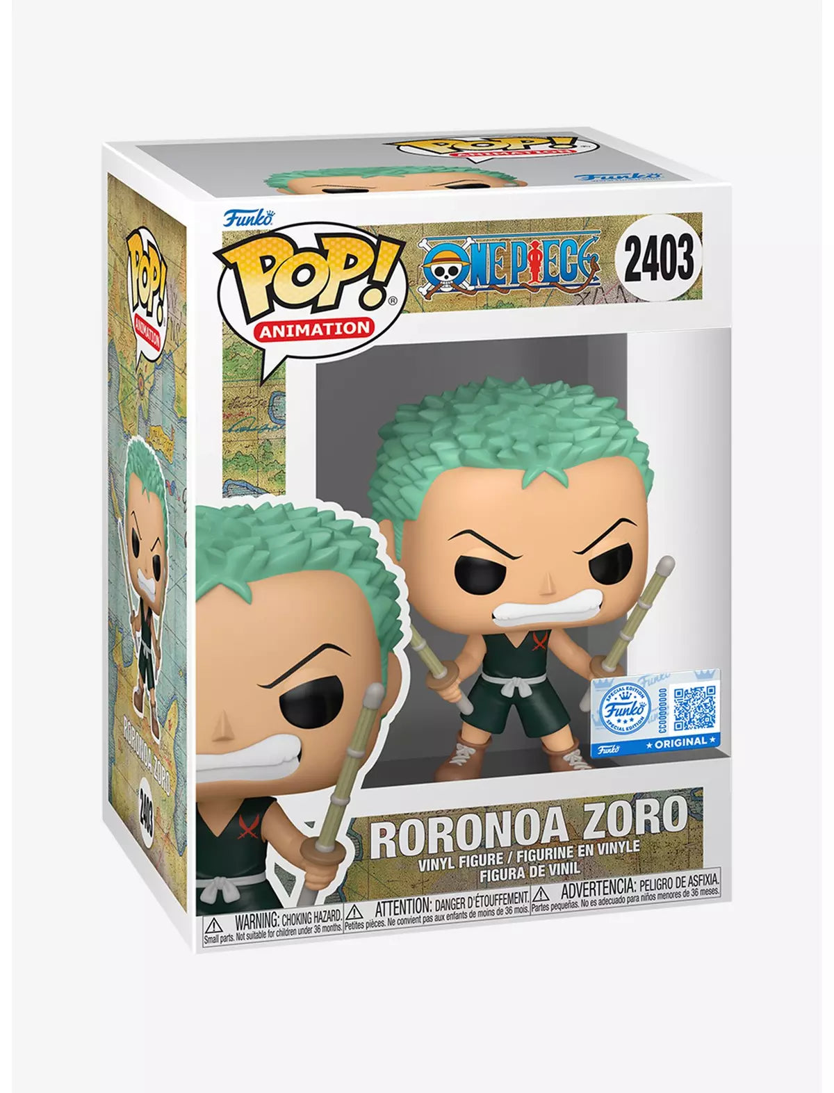 One Piece Roronoa Zoro (Young) Funko Pop! Vinyl Figure #2403
