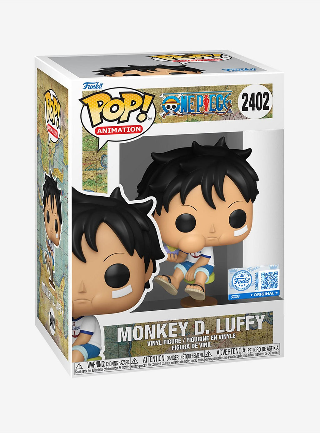 One Piece Kid Luffy Funko Pop! Vinyl Figure #2402 Hot Topic Sticker