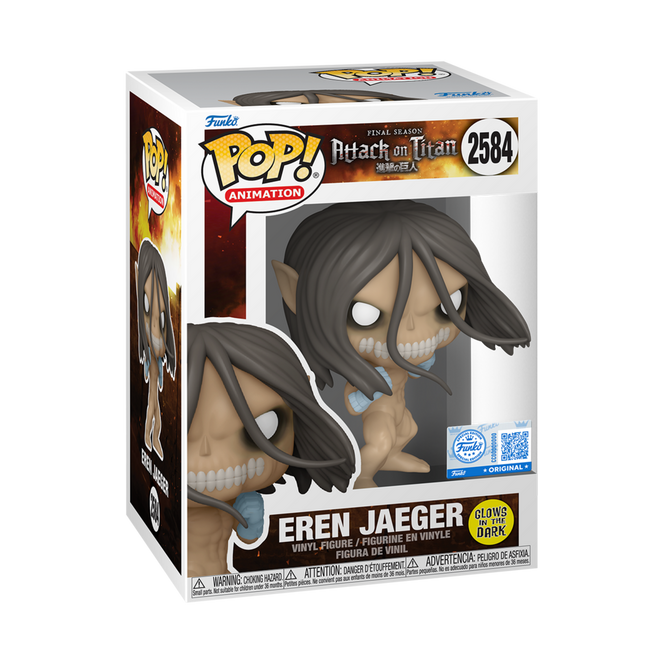 Attack On Titan: Eren Jaeger (GITD) Funko Pop! Vinyl Figure #2584 (Pre-order Dec '26/Jan '27)
