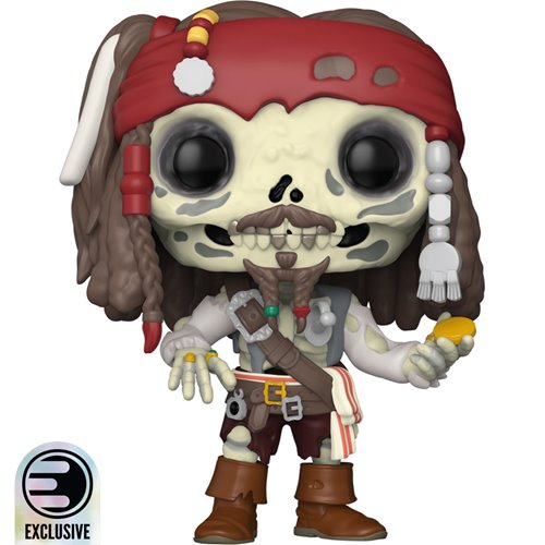 Pirates of the Caribbean: Jack Sparrow Skeleton Funko Pop! Vinyl Figure #1724 - Entertainment Earth Exclusive (LE 3500)